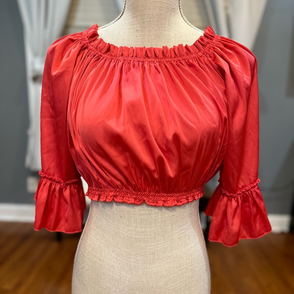 Shug silk watermelon silky Doris crop top